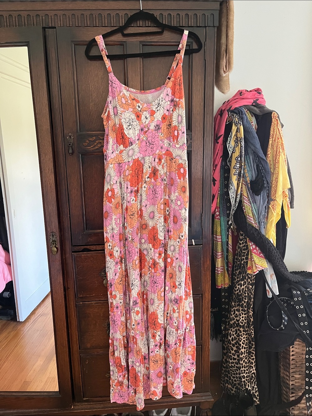 torrid Pink & Orange Floral Maxi Dress